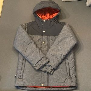 BURTON, Boys Barnone Jacket, Size MEDIUM (8/10), Dark Grey and Black